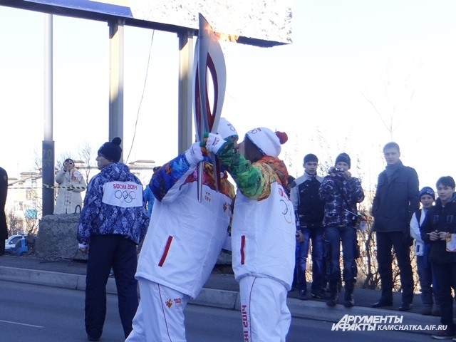 Олимпийский поцелуй.