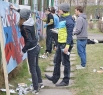 После того, как оформление трибун было завершено, 9 мая в парке им. маршала Жукова стартовал Сибирский граффити-контест, где были установлены 10 специальных конструкций, на которых граффитистысоревновались в своем мастерстве.На фестиваль съехались ребята 