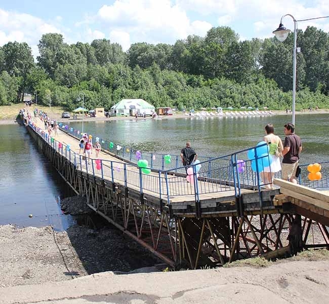 Торжественное открытие моста на остров Кемеровский