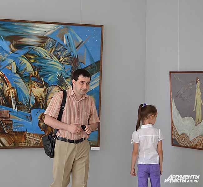 На выставке Андрея Дрозда