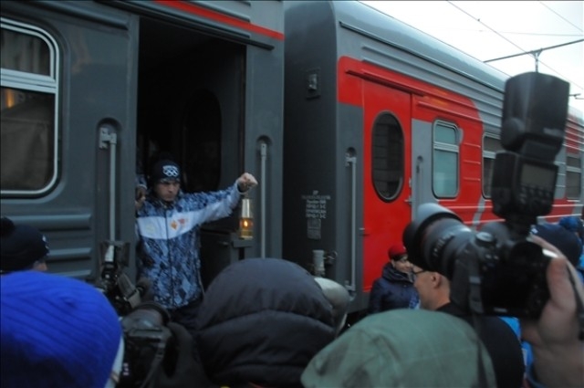 Огонь прибыл в Новосибирск из Барнаула
