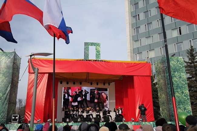 Митинг сторонников Путина