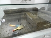 Макет раскопа и инструменты современного археолога