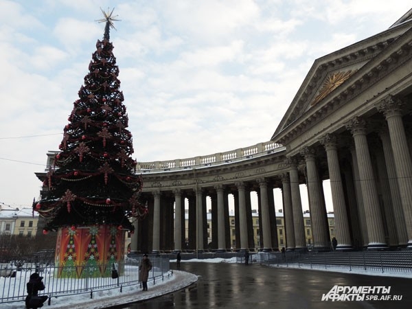 Новогодняя ёлка у Казанского собора