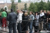 Поклонники Горшенева стояли в огромной очереди, несмотря на дождь