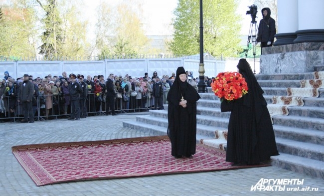 В ожидании прибытия Главы Русской православной церкви.