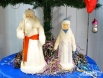 Дед Мороз и Снегурочка из папье-маше 60-х годов