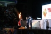 Затем глава департамента физкультуры Югры Евгений Редькин и губернатор Югры Наталья Комарова зажгли огонь в чаше Олимпиады в КРК «Арена-Югра». И праздник в Ханты-Мансийске подошел к концу. Олимпийский огонь направился в Якутию.