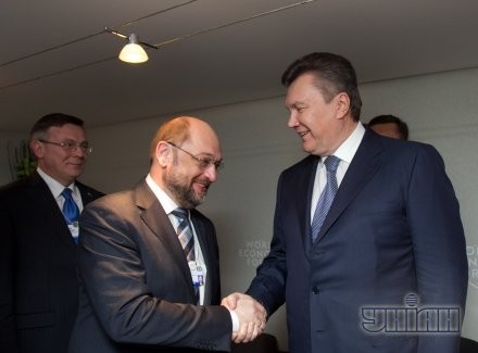 Янукович и председатель Европейского парламента Мартин Шульц