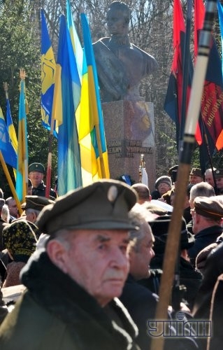 Участник торжеств по чествованию памяти генерал-хорунжего, главного командира УПА Романа Шухевича