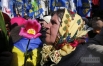 Участница митинга оппозиции
