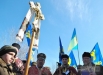 Священники служат панихиду во время торжеств по чествованию памяти Романа Шухевича