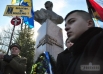 Участники торжеств по чествованию памяти генерал-хорунжего, главного командира УПА Романа Шухевича, в с. Белогорща