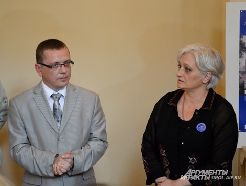 Рядом с Владиславом Кононовым - Светлана Сокерина, методист Русского музея
