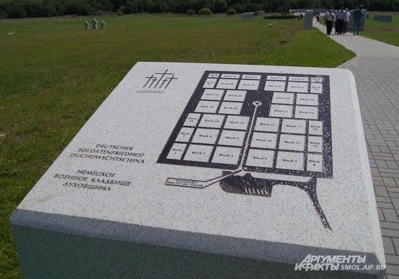 План кладбища//Plan of the cemetery