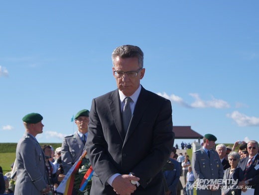 Министр обороны Германии Томас де Мезьер//German Defence Secretary Thomas de Maizière