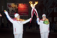 Олимпийский огонь шагает по Омску.