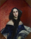 В 1840 году Брюллов создал портрет княгини Марии Вяземской, двоюродной тётки Михаила Лермонтова. В то время Вяземская была замужем за помещиком Иваном Беком и носила его фамилию. Сейчас работа находится в Национальной картинной галерее Армении в Ереване.