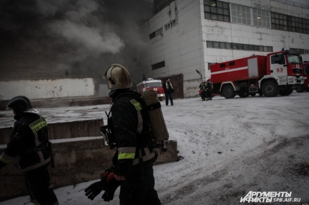 Пожар на заводе имени Козицкого — эксклюзивные кадры