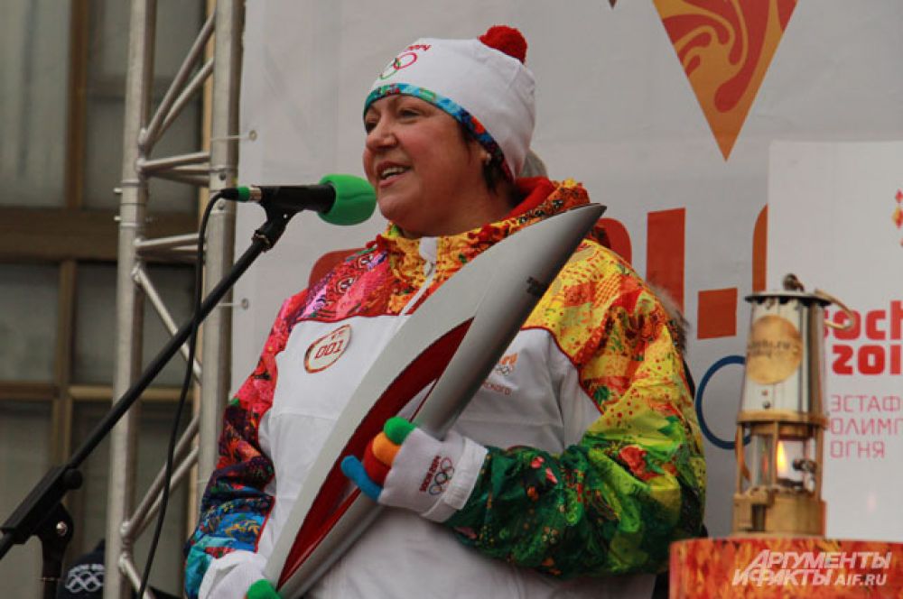 Ирина Макогонова рассказала о важности эстафеты для Воронежа.