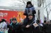 резкое похолодание не помешало ростовчанам выйти на улицы, чтобы увидеть Олимпийский огонь