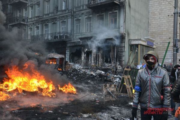 От огня страдают расположенные на улице Грушевского здания