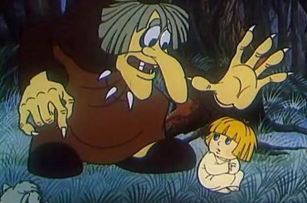 Кикимора. В мультфильме «Глаша и Кикимора» действие тоже происходит на болоте. Главная героиня спасает Лешего, который свалился в трясину, и убегает от Кикиморы.