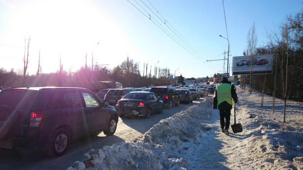 Ростов превратился в одну сплошную пробку
