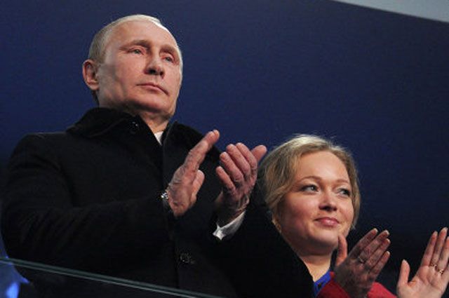 Владимир Путин и Ирина Скворцова в торжественной ложе. 