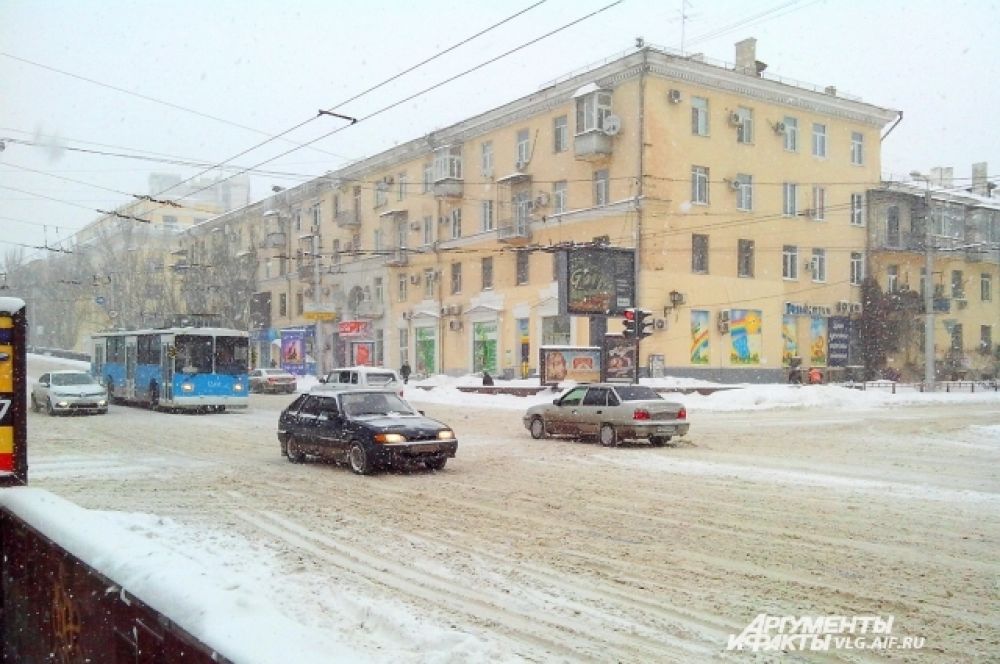 На дорогах Волгограда относительно чисто