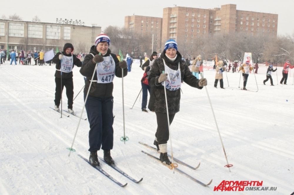 В Омске прошла «Лыжня России-2014»