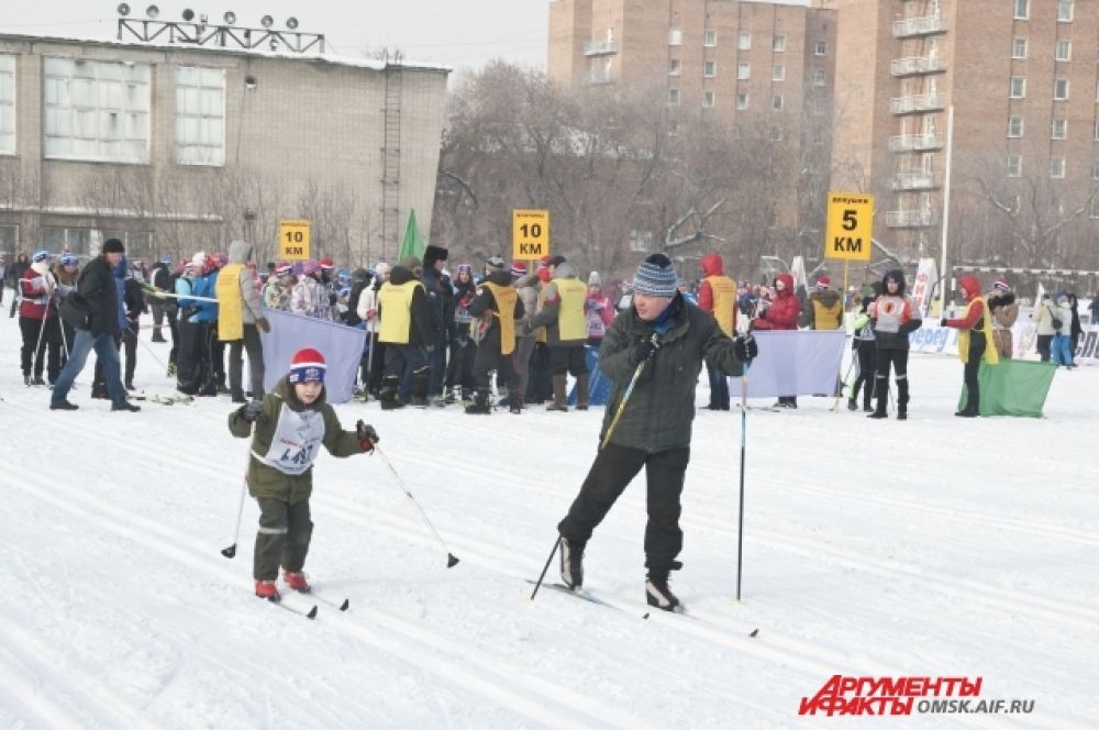 В Омске прошла «Лыжня России-2014»