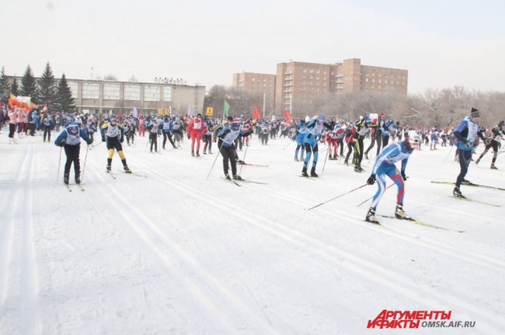 В Омске прошла «Лыжня России-2014»