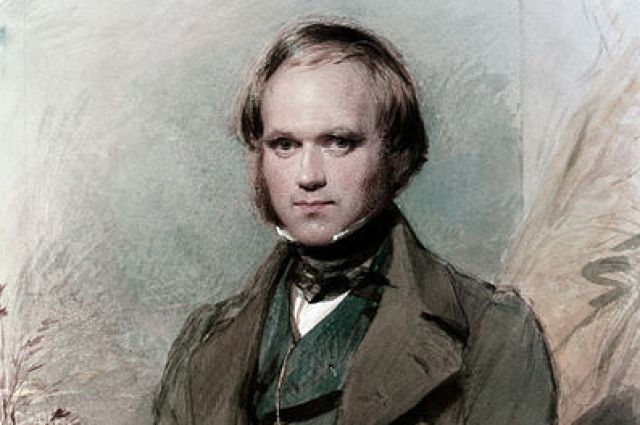 Портрет Чарльза Дарвина.