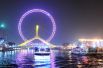 В Китае установлено 120-метровое колесо «Глаз Тяньцзиня». Это единственное в мире колесо обозрение, установленное на мосту.