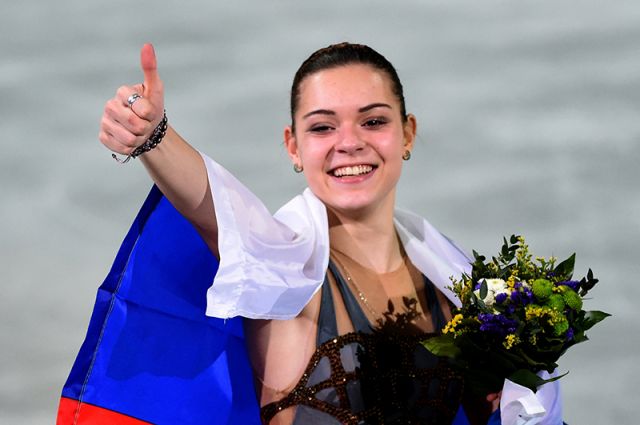 Олимпийская чемпионка в женском одиночном катании Аделина Сотникова.