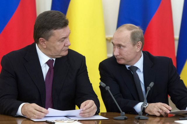 Виктор Янукович и Владимир Путин.