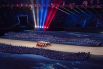 В самом начале был поднят флаг России, который на стадион вынесли олимпийские чемпионы сборной РФ.