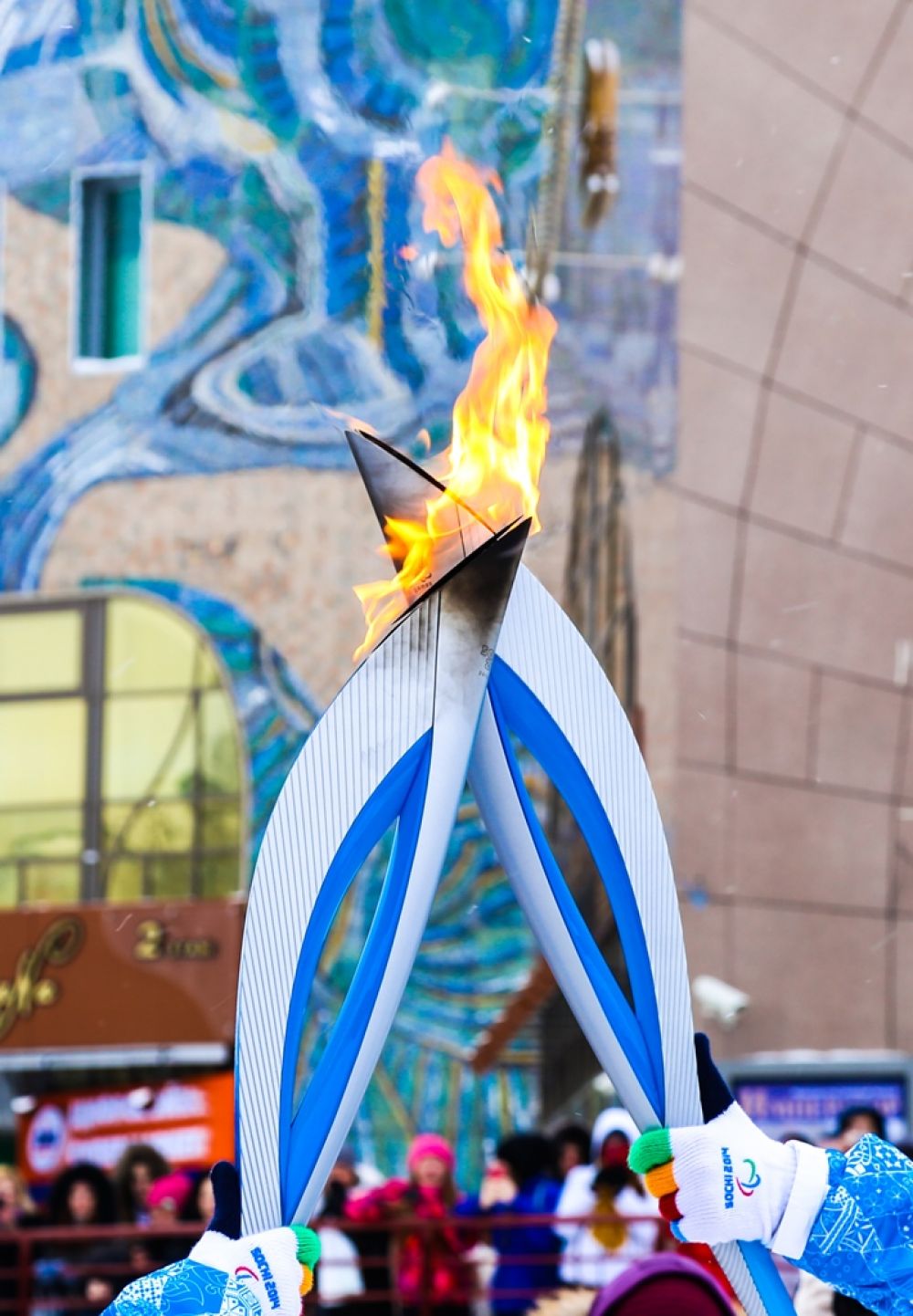 Длина маршрута Паралимпийского огня по Ханты-Мансийску составила 3,2 км. 