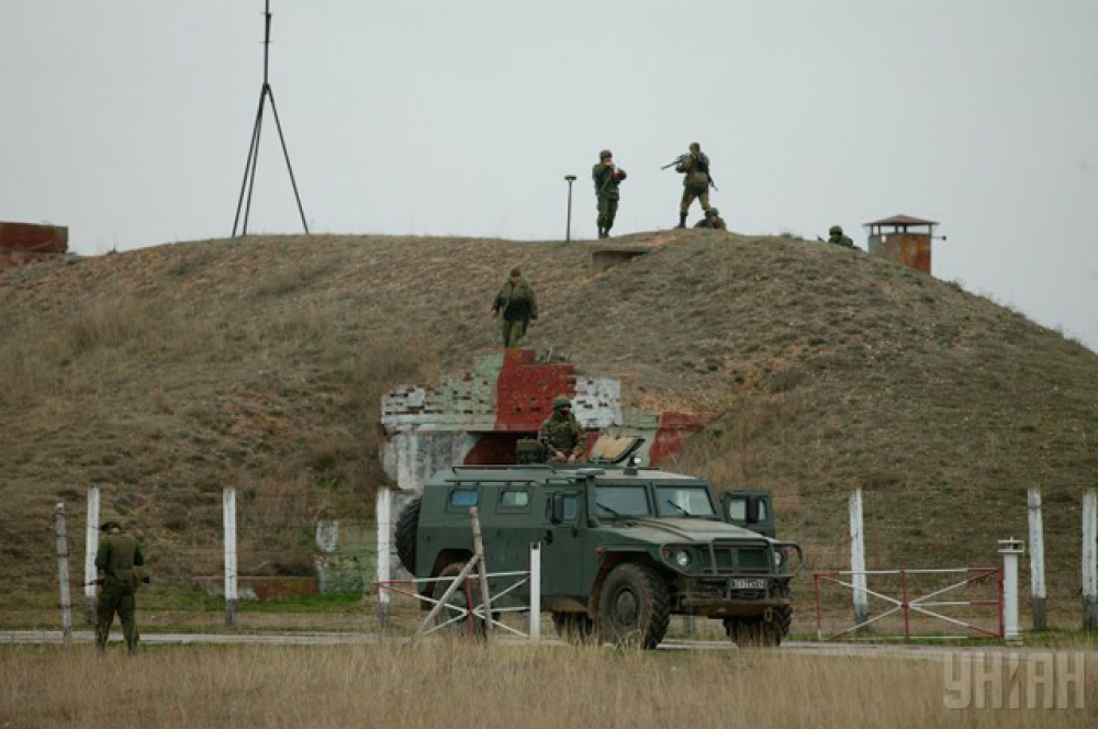 Военная техника с российскими номерами в Крыму