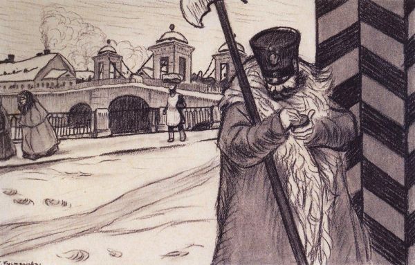 Вернувшись в Россию, Кустодиев пользовался большой популярностью и был очень востребован. В 1904 году он создал «Новое общество художников», а затем работал карикатуристом в сатирическом журнале «Жупел» и других изданиях.