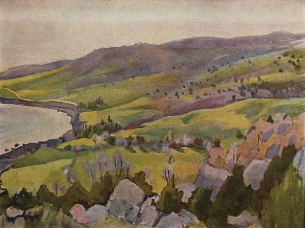 Два крымских пейзажа написала также знаменитая Зинаида Серебрякова, объединившая в своём творчестве символизм и экспрессионизм.