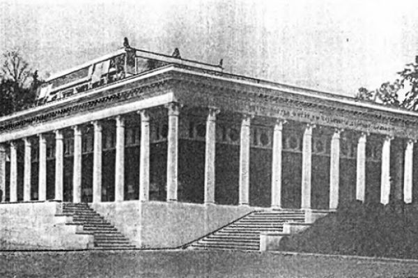 Вестибюль станции метро «Динамо» в 1939 году.