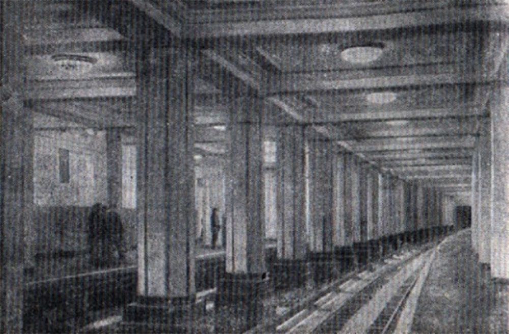 Станция метро «Александровский сад» в 1935 году.