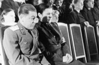 Василий Сталин с супругой.