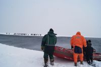 Рыбаки на льдине.