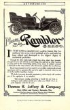Реклама автомобиля «Рамблер», 1908 год.