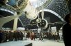 Космические корабли «Союз» и «Салют» в павильоне «Космос» на ВВЦ, 1978 год.