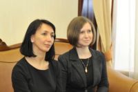 Елена Ижендеева (слева), Екатерина Канюка (справа) 