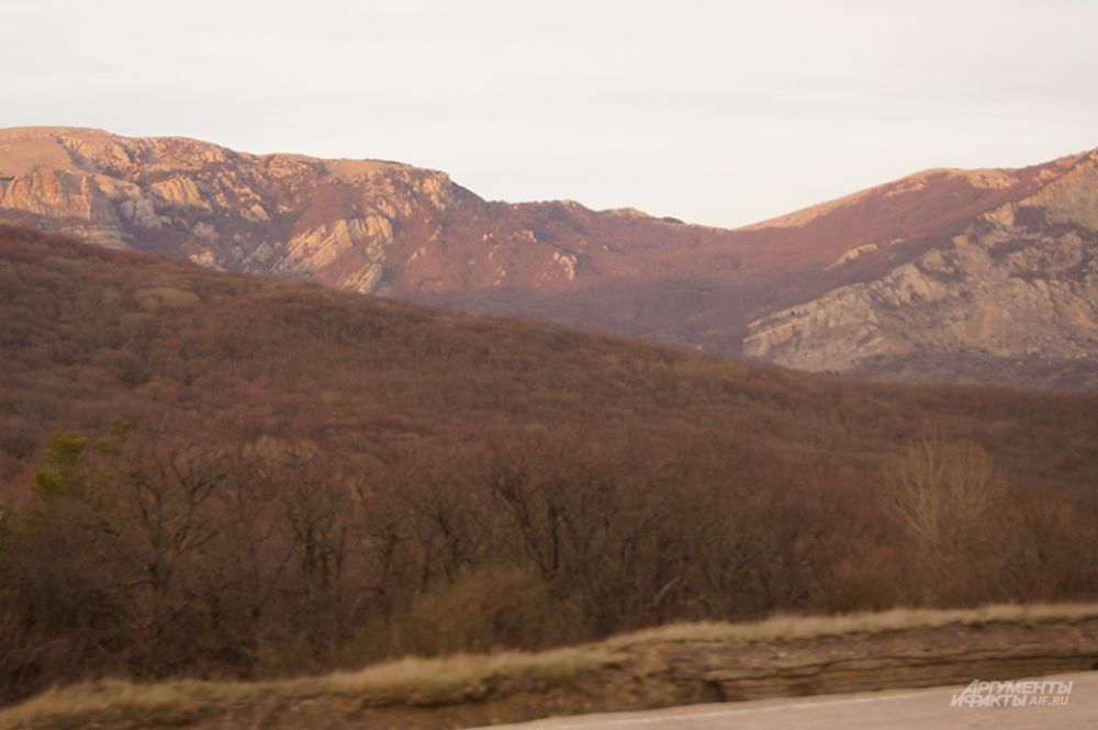 Закат в горах Крыма.